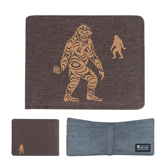 Wallet - Bifold - Crosshatch - Sasquatch