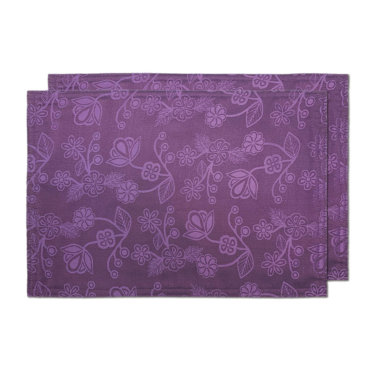 Placemats - Woven - (Set of 2) - Ojibwe Florals