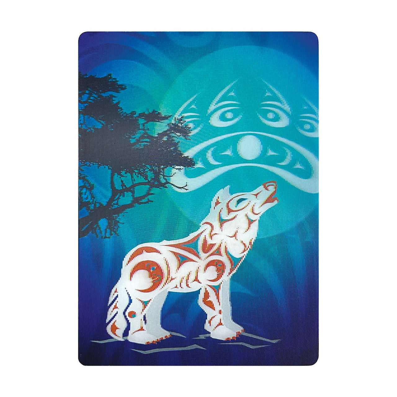 Magnet - 3D Lenticular - Howling Wolf