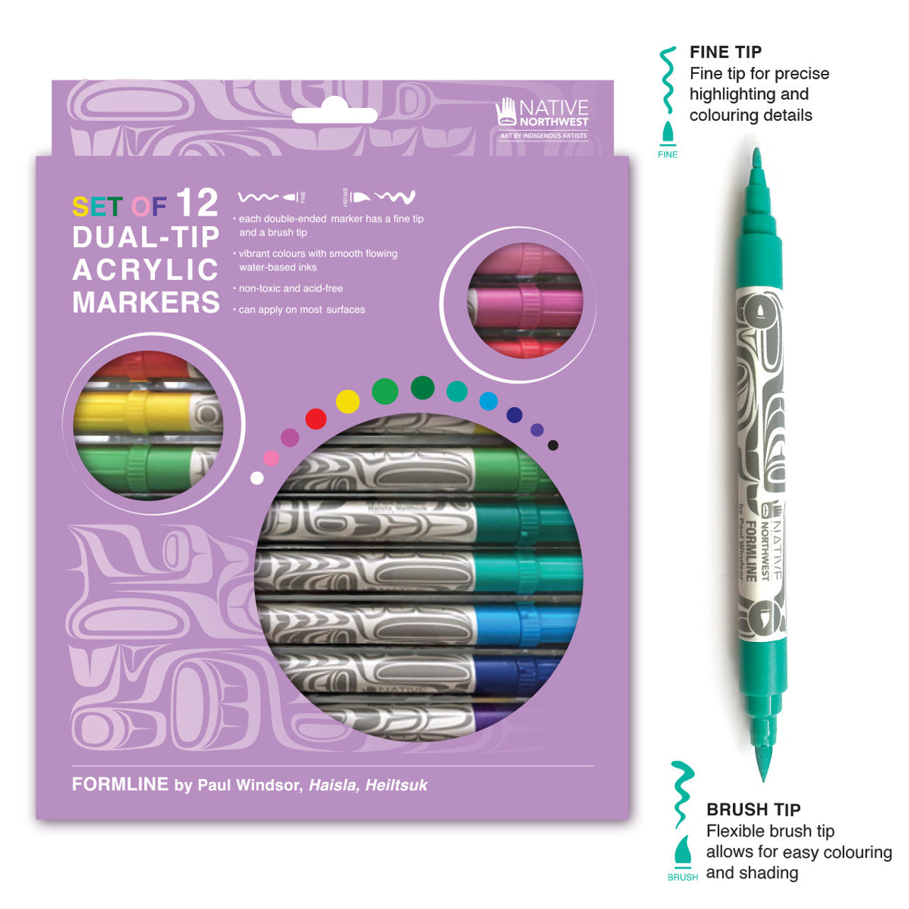 Acrylic Felt Markers - Formline