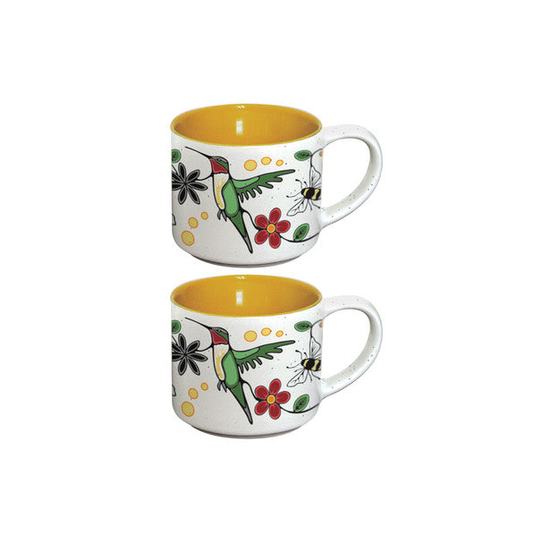 Espresso Mug - Ceramic - Set of 2 - Hummingbird (Nenookaasi)