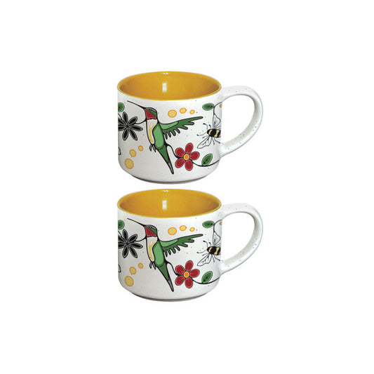 Espresso Mug - Ceramic - Set of 2 - Hummingbird (Nenookaasi)