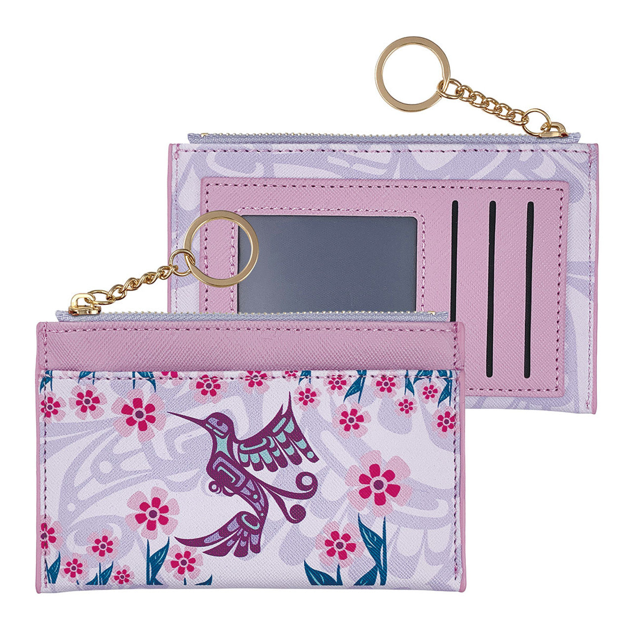 Zippered Card Wallet - Hummingbird