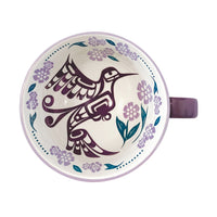 Mug - Porcelain - Textured - Hummingbird Purple