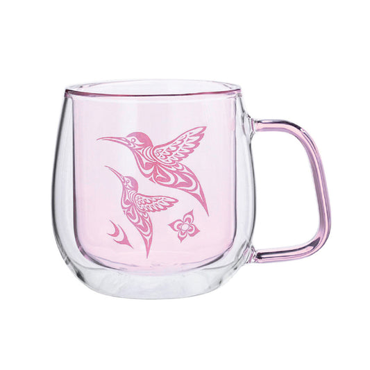 Mug - Glass - Hummingbird