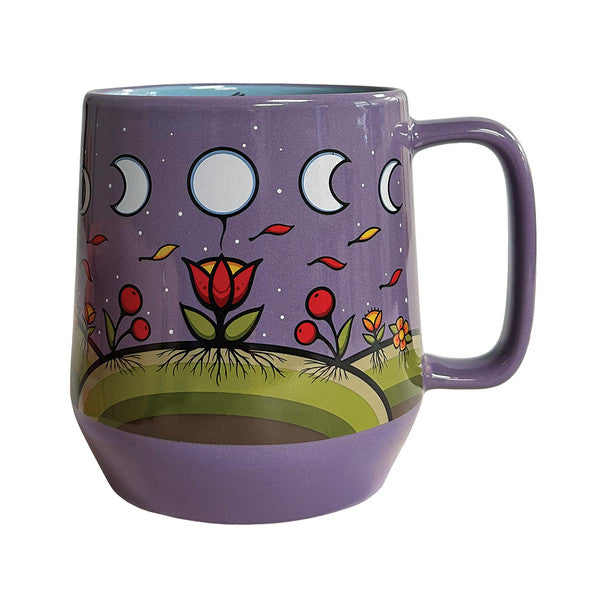 Mug - Ceramic - Big - 20oz - Moon Floral