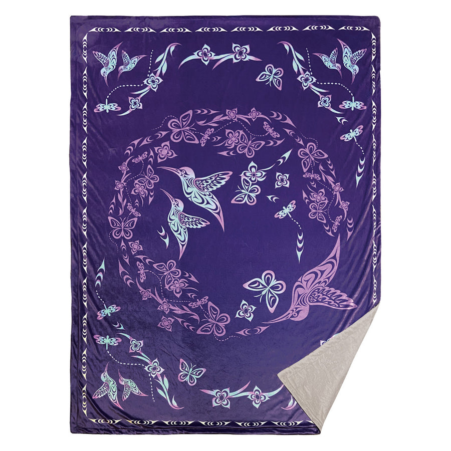 Blanket - Fleece - Hummingbird