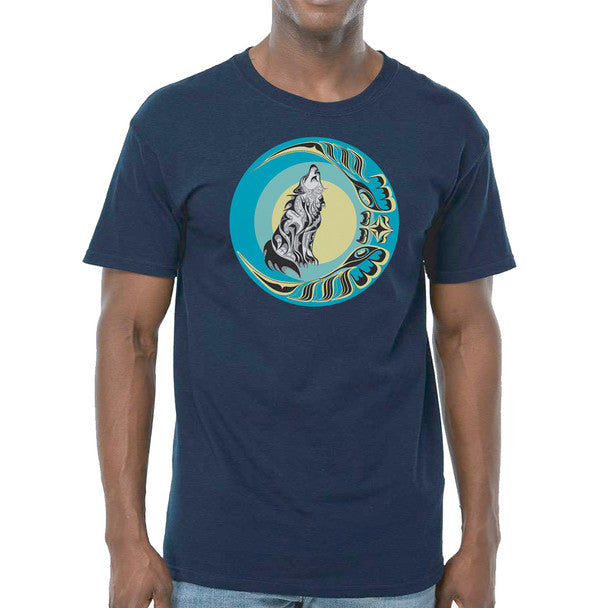 T-shirt - Unisex - Spirit Wolf & Eagle Moon