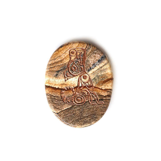Spirit Stone - Picture Jasper - Wolf