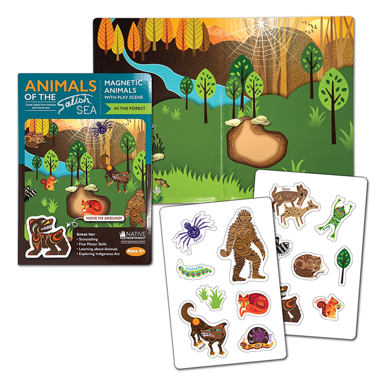 Playset - Magnetic - Animals in the Forest