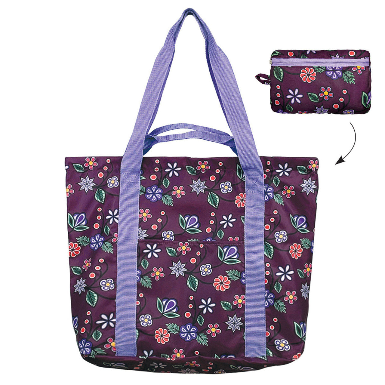 Tote - Packable - Ojibwe Florals