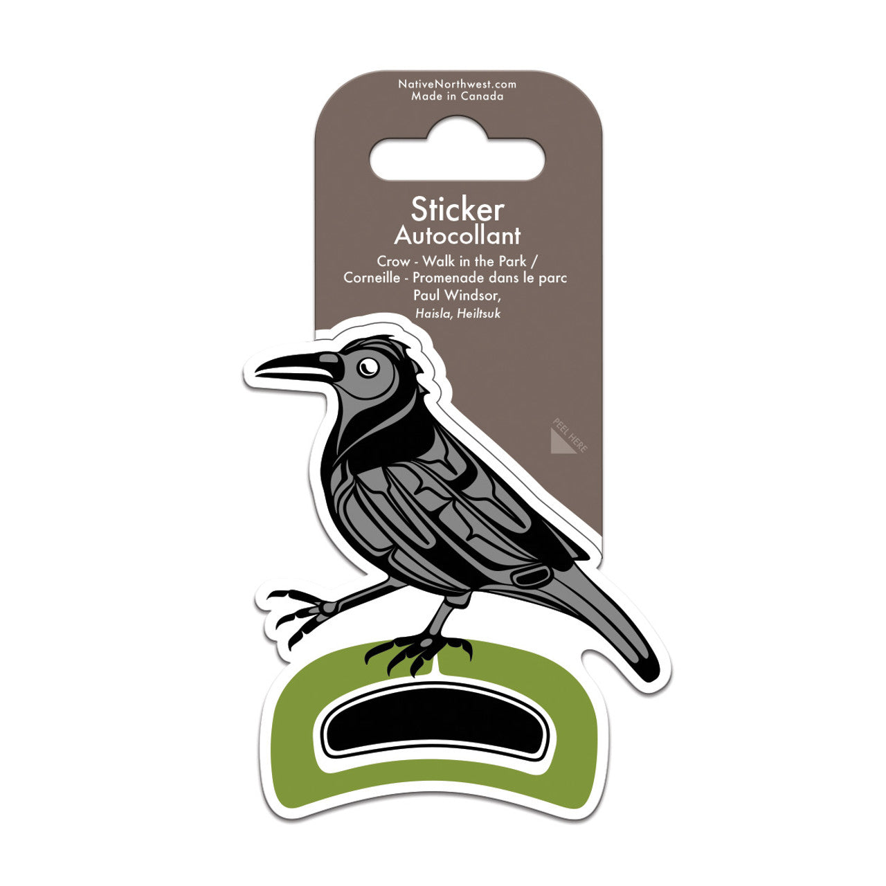 Sticker - Vinyl - Crow Walk in the Park