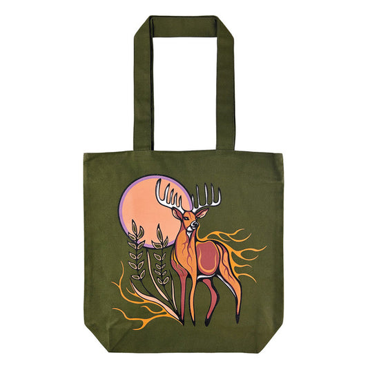 Tote Bag - Cotton Canvas - Deer (Waawaashkeshi)