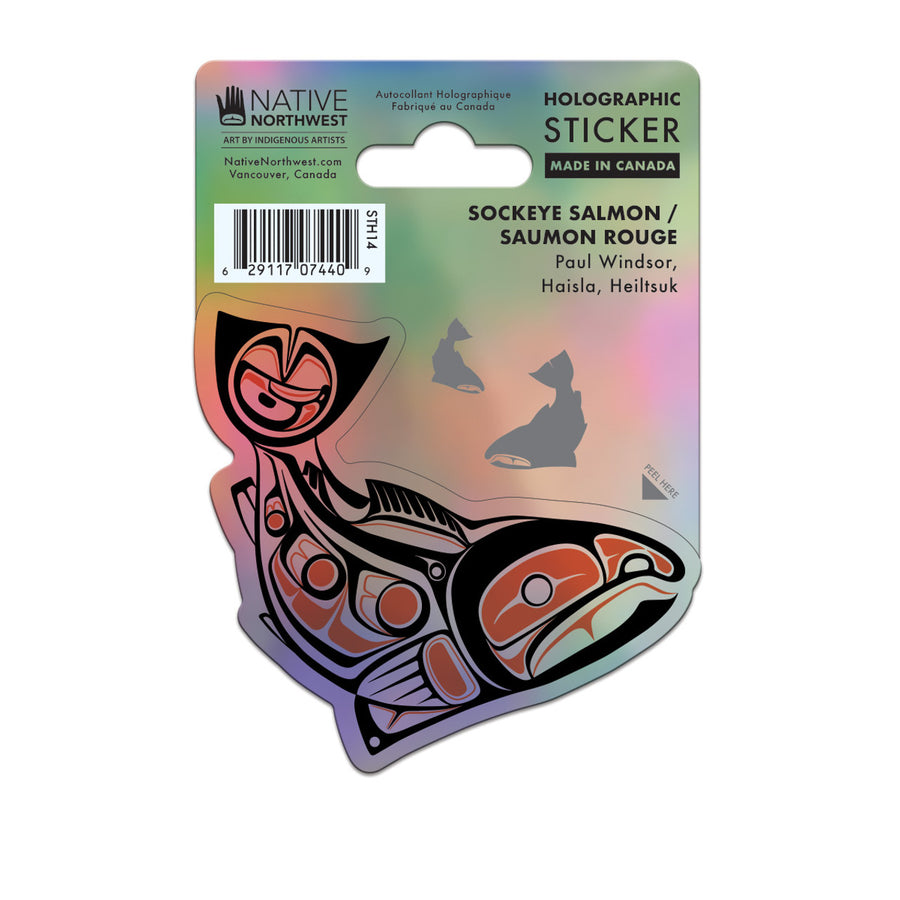 Sticker - Holographic - Sockeye Salmon