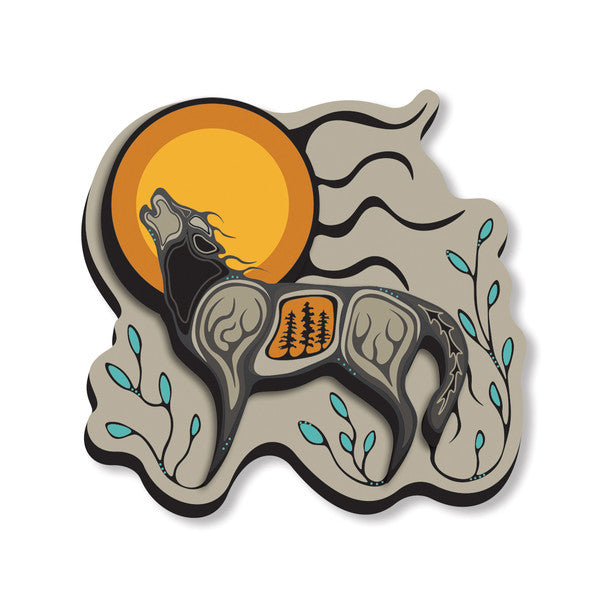 Magnet - 3D - Wolf (Ma'iingan)