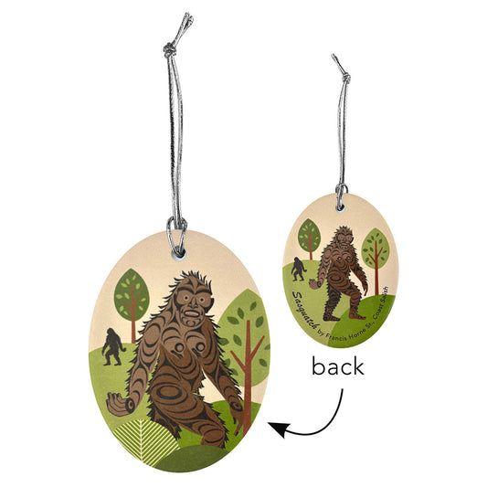 Ornament - Ceramic - Flat - Sasquatch