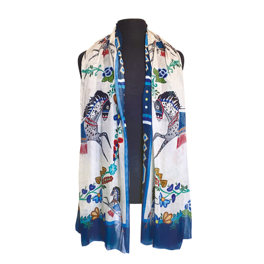 Scarf - Signature - Horse (Gidagiza Mishtadim)