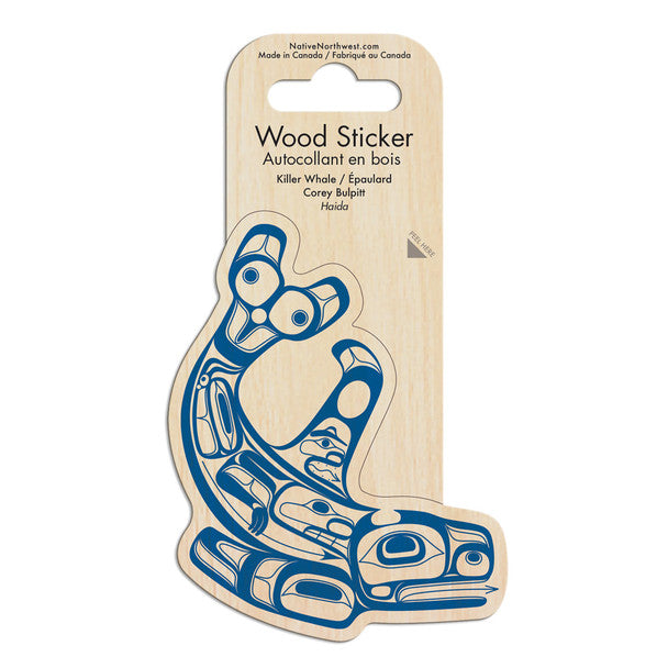 Sticker - Wood - Killer Whale