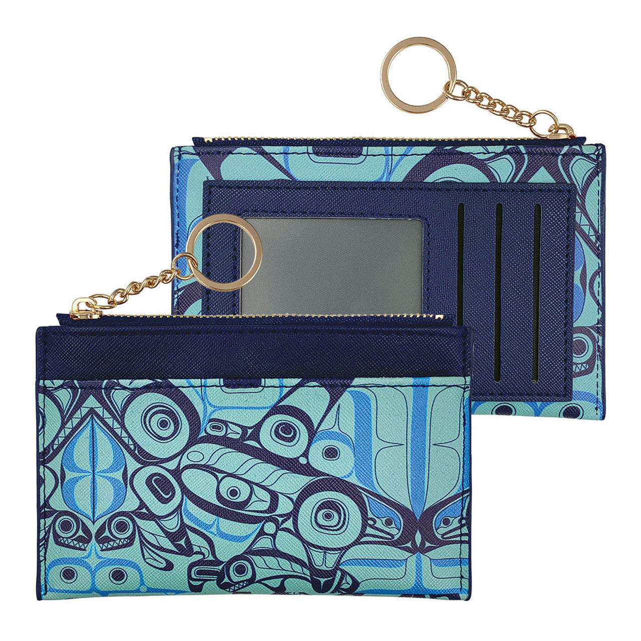 Zippered Card Wallet - Orca Song