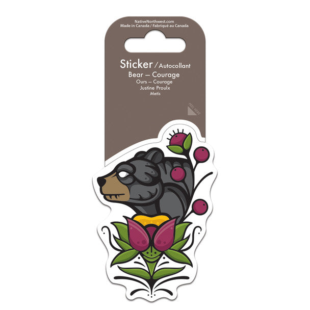 Sticker - Vinyl - Bear - Courage