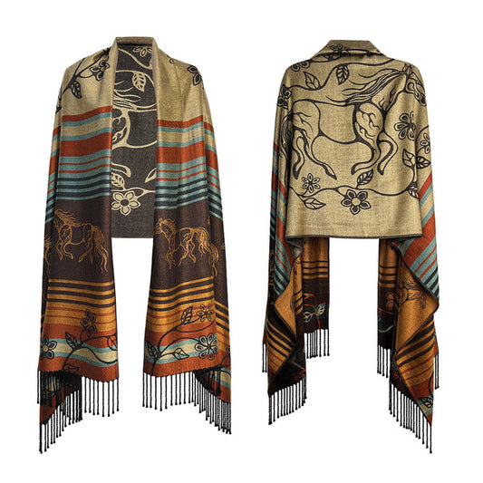 Shawl - Horse (Bebezhigooganzhii)