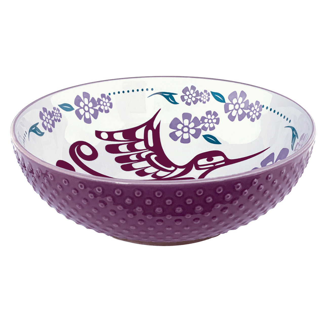 Bowl - Porcelain - Serving - Hummingbird Purple