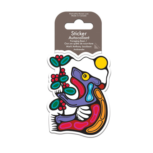 Sticker - Vinyl - Bear Foraging