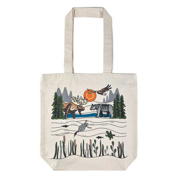 Tote Bag - Cotton Canvas - All My Relatives (Indinawemaaganidag)