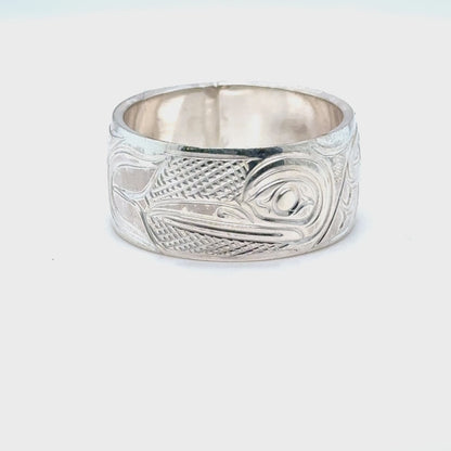 Ring - Sterling Silver - 3/8" - Hummingbird