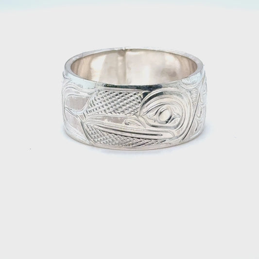 Ring - Sterling Silver - 3/8" - Hummingbird