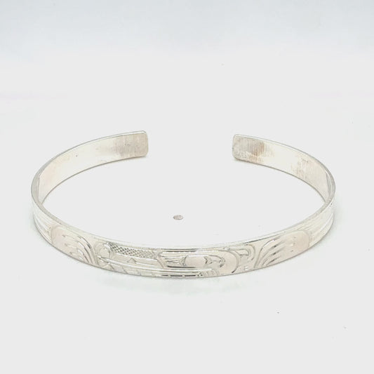 Bracelet - Sterling Silver - 1/4" - Wolf