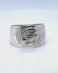 Ring - Silver - 1/2" - Eagle - Size 7.75