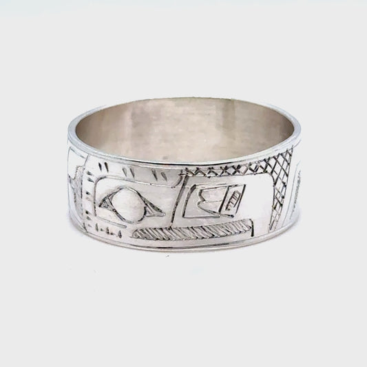 Ring - Sterling Silver - 3/8" - Thunderbird