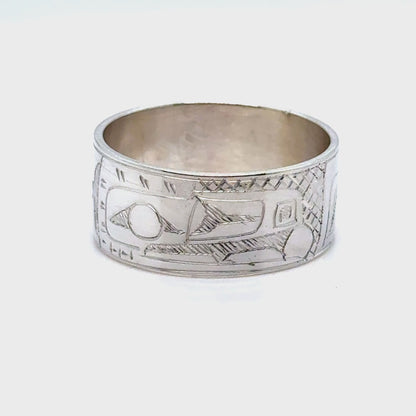 Ring - Sterling Silver - 3/8" - Raven