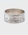 Ring - Sterling Silver - 3/8" - Raven