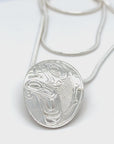 Pendant - Sterling Silver - Oval - Eagle