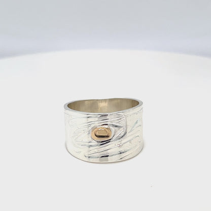 Ring - Gold & Silver - Eagle - Size 8