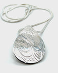 Pendant - Sterling Silver - Teardrop - Hummingbird