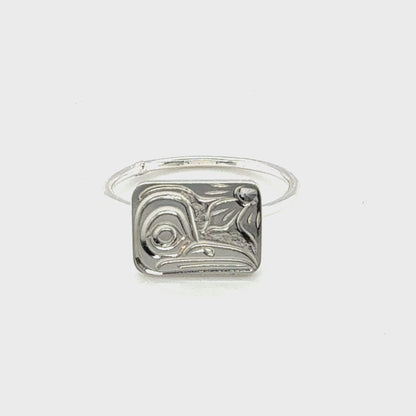Ring - Sterling Silver - Wire - Hummingbird