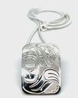 Pendant - Sterling Silver - Rectangle - Bear