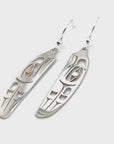 Earrings - Gold & Silver - Feather - Eagle