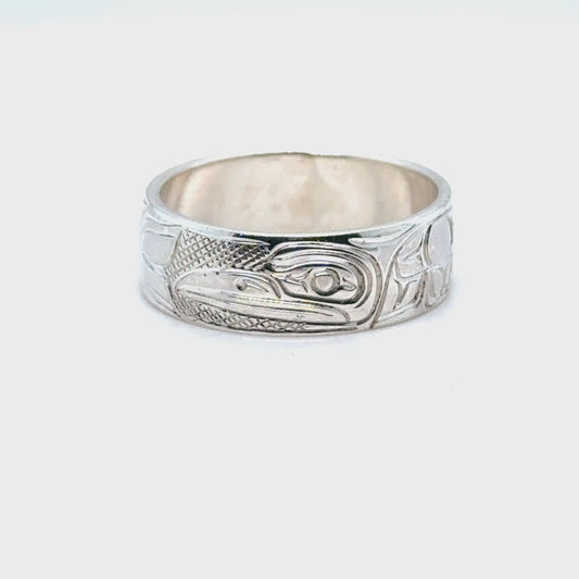 Ring - Sterling Silver - 1/4" - Hummingbird