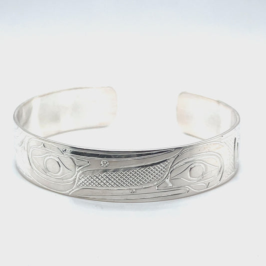 Bracelet - Sterling Silver - 1/2" - Hummingbirds - Small