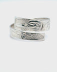 Ring - Sterling Silver - Wrap - 1/4" - Hummingbird