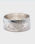 Ring - Sterling Silver - 3/8" - Hummingbird