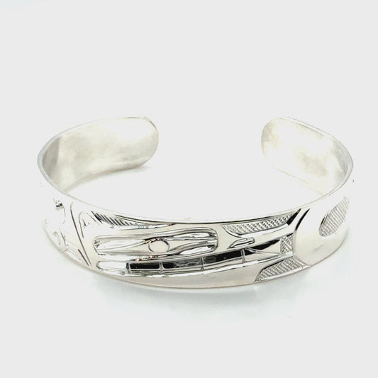 Bracelet - Sterling Silver - 1/2" - Wolf