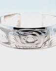 Bracelet - Sterling Silver - 3/4" - Salmon & Bear