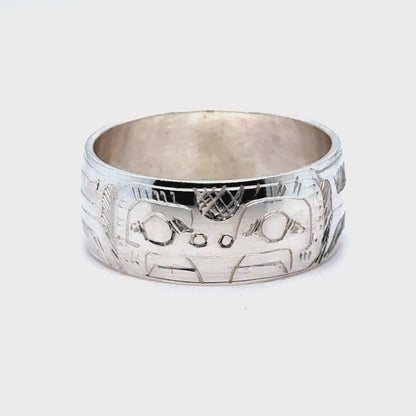 Ring - Sterling Silver - 3/8" - Frog