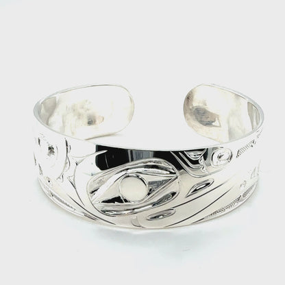 Bracelet - Sterling Silver - 3/4" - Hummingbird