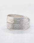 Ring - Sterling Silver - Wrap - 1/4" - Hummingbirds